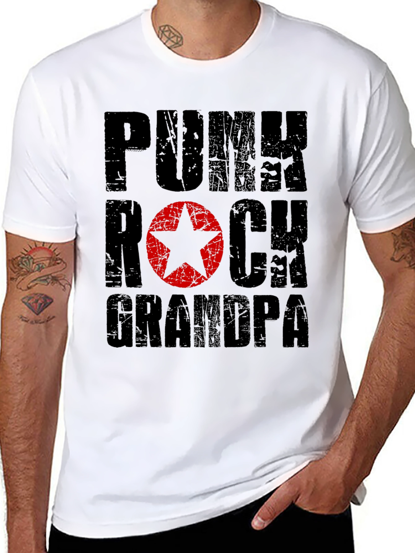 Punk Rock Grandpa T-Shirt