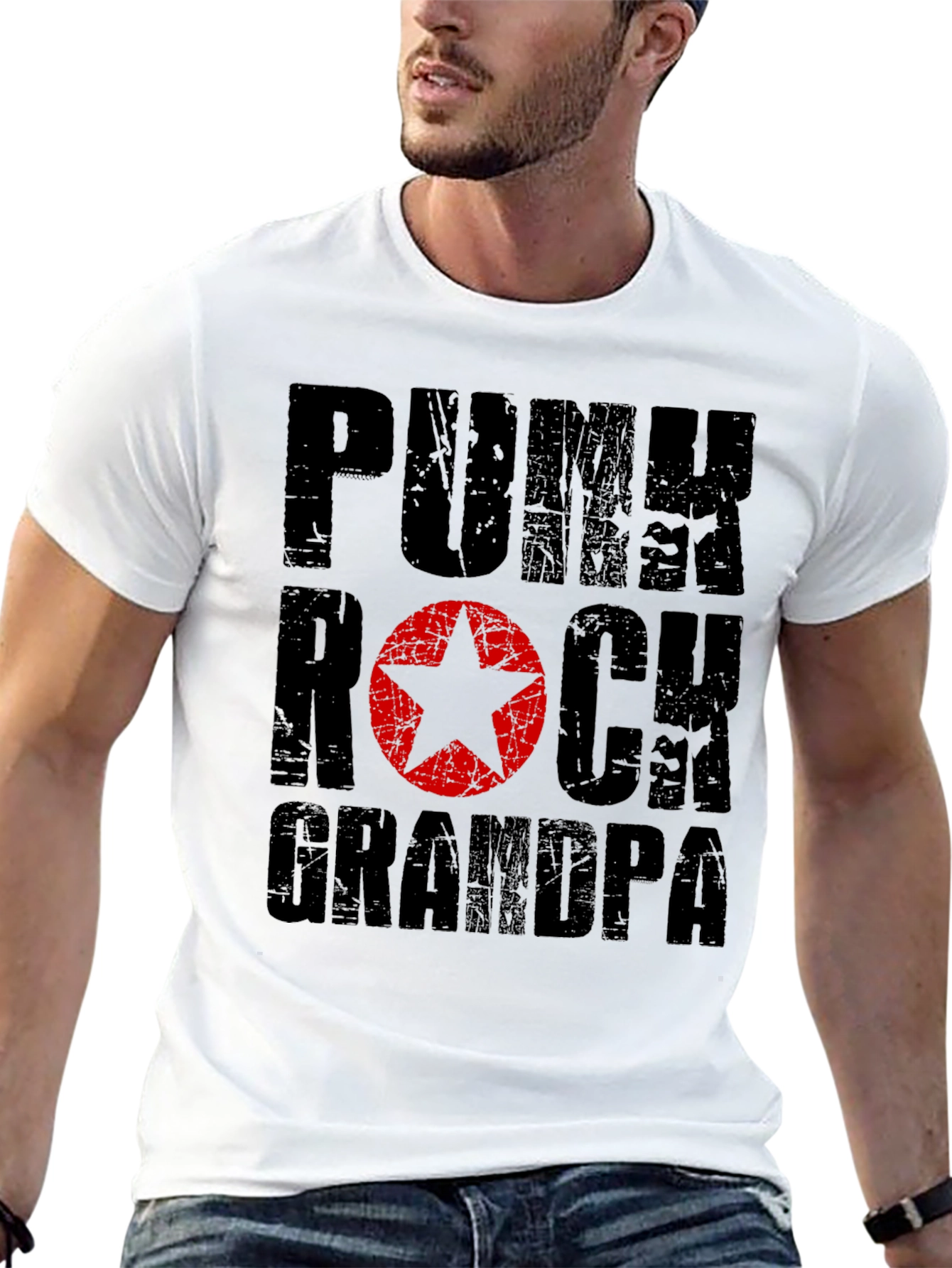 Punk Rock Grandpa T-Shirt