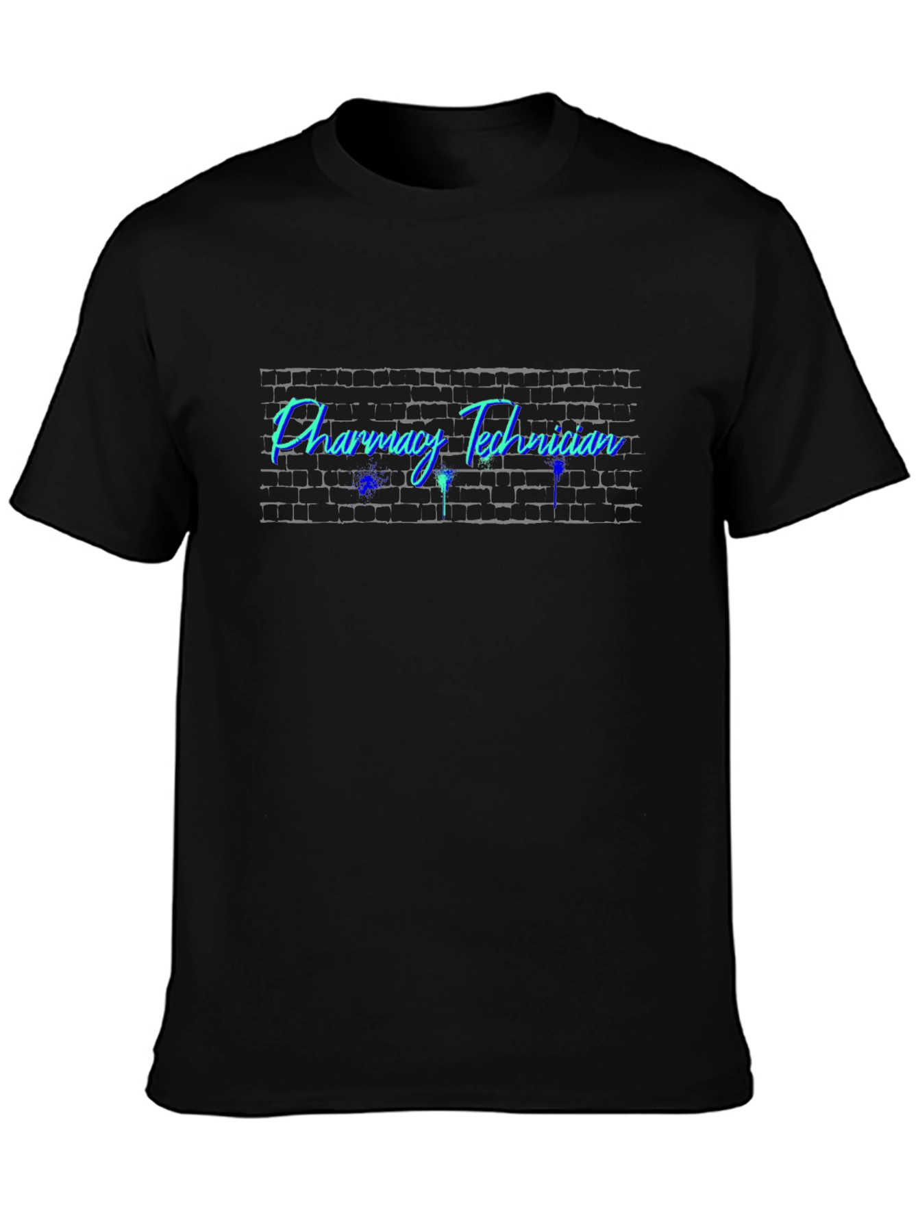 Pharmacy Technician T-Shirt - Brick Wall Design
