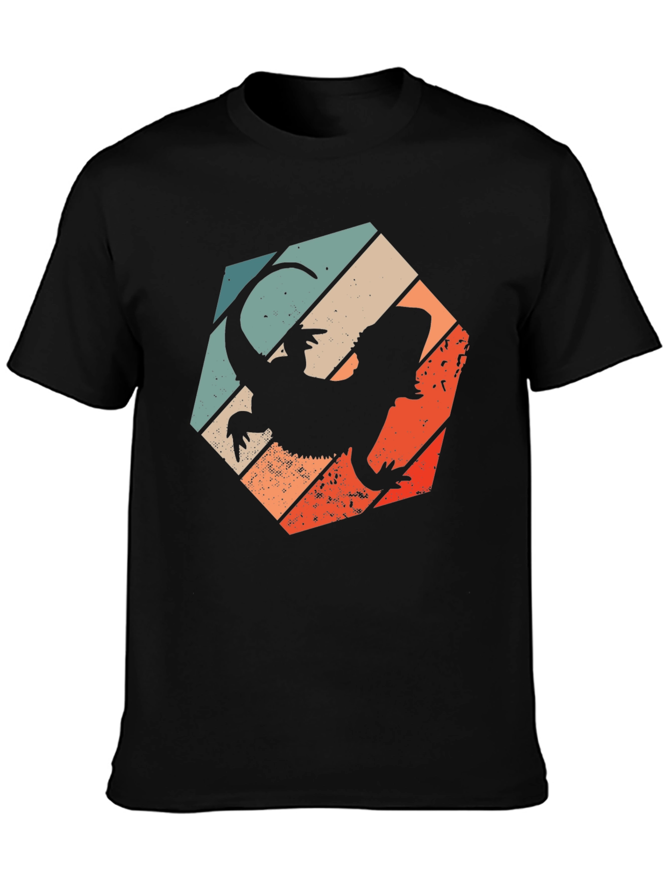 Retro Bearded Dragon Silhouette T-Shirt