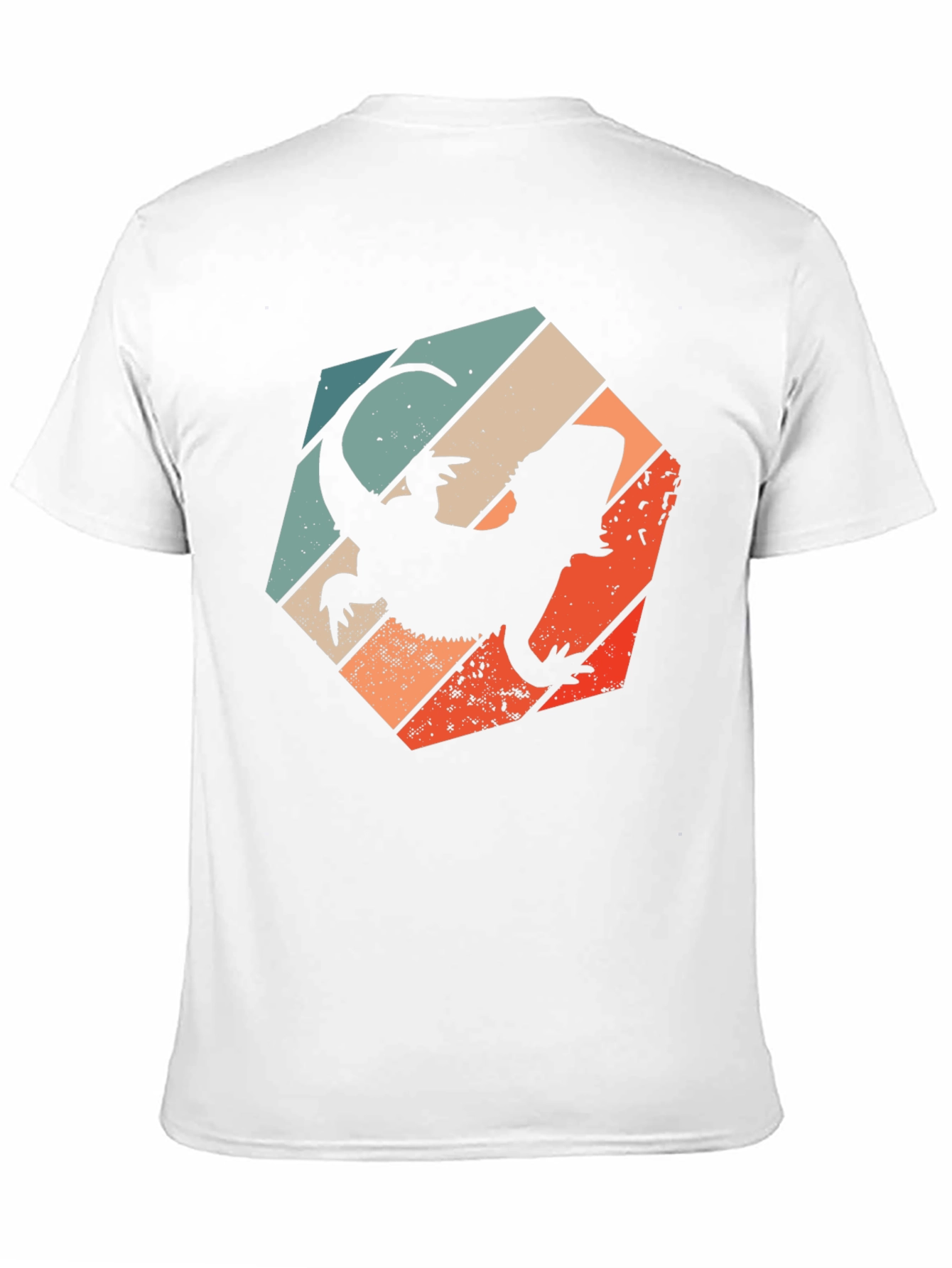 Retro Bearded Dragon Silhouette T-Shirt