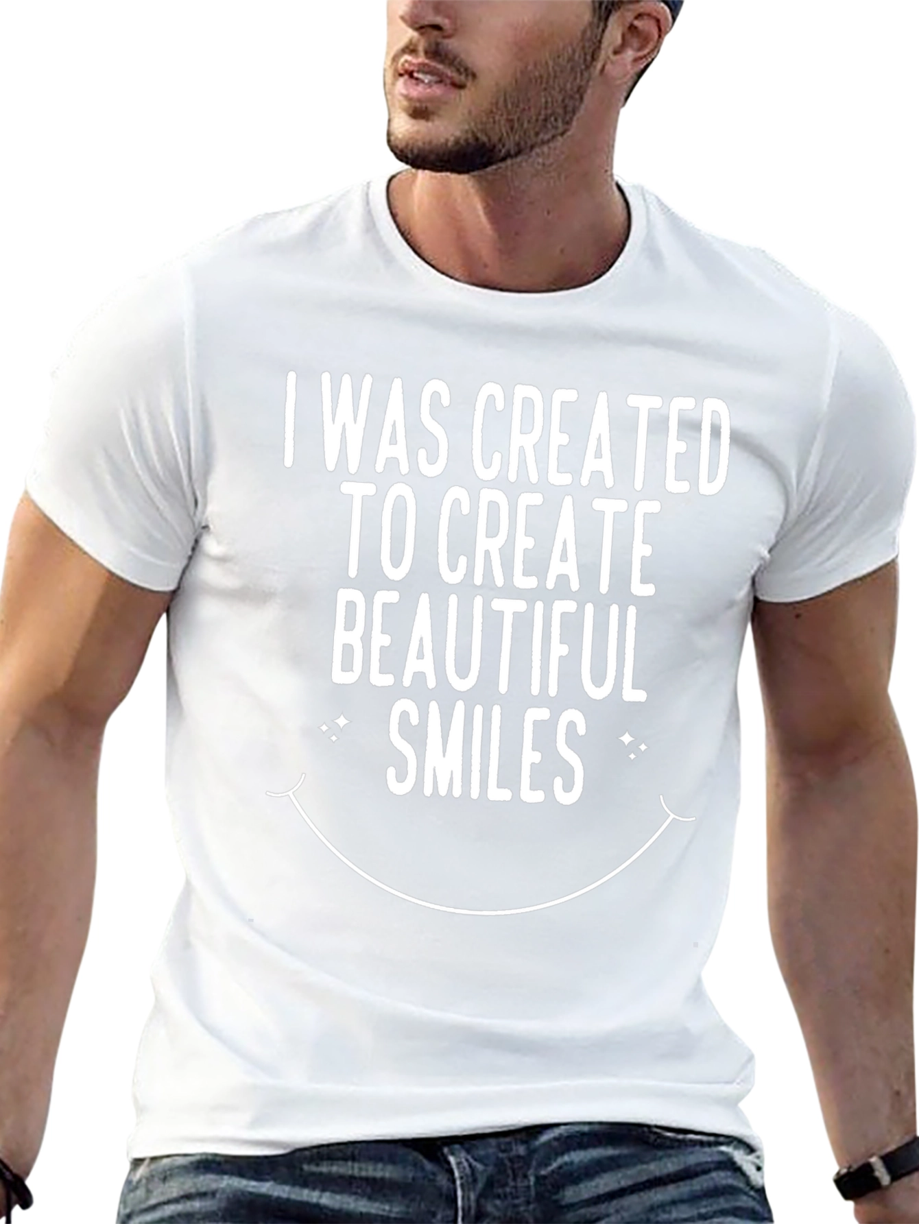 I Was Created to Create Beautiful Smiles Black T-Shirt