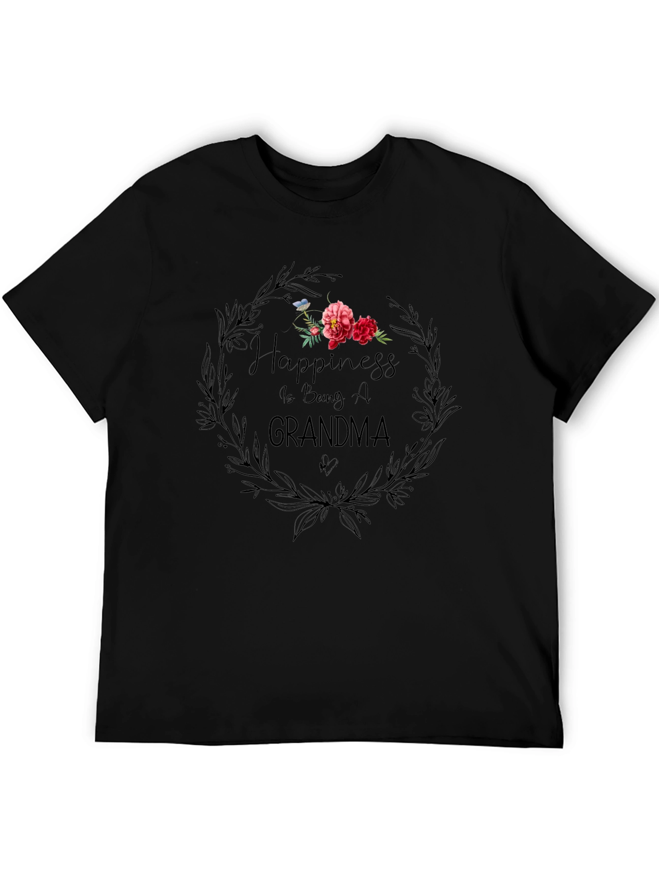 Happiness is Being a Grandma Graphic T-Shirt