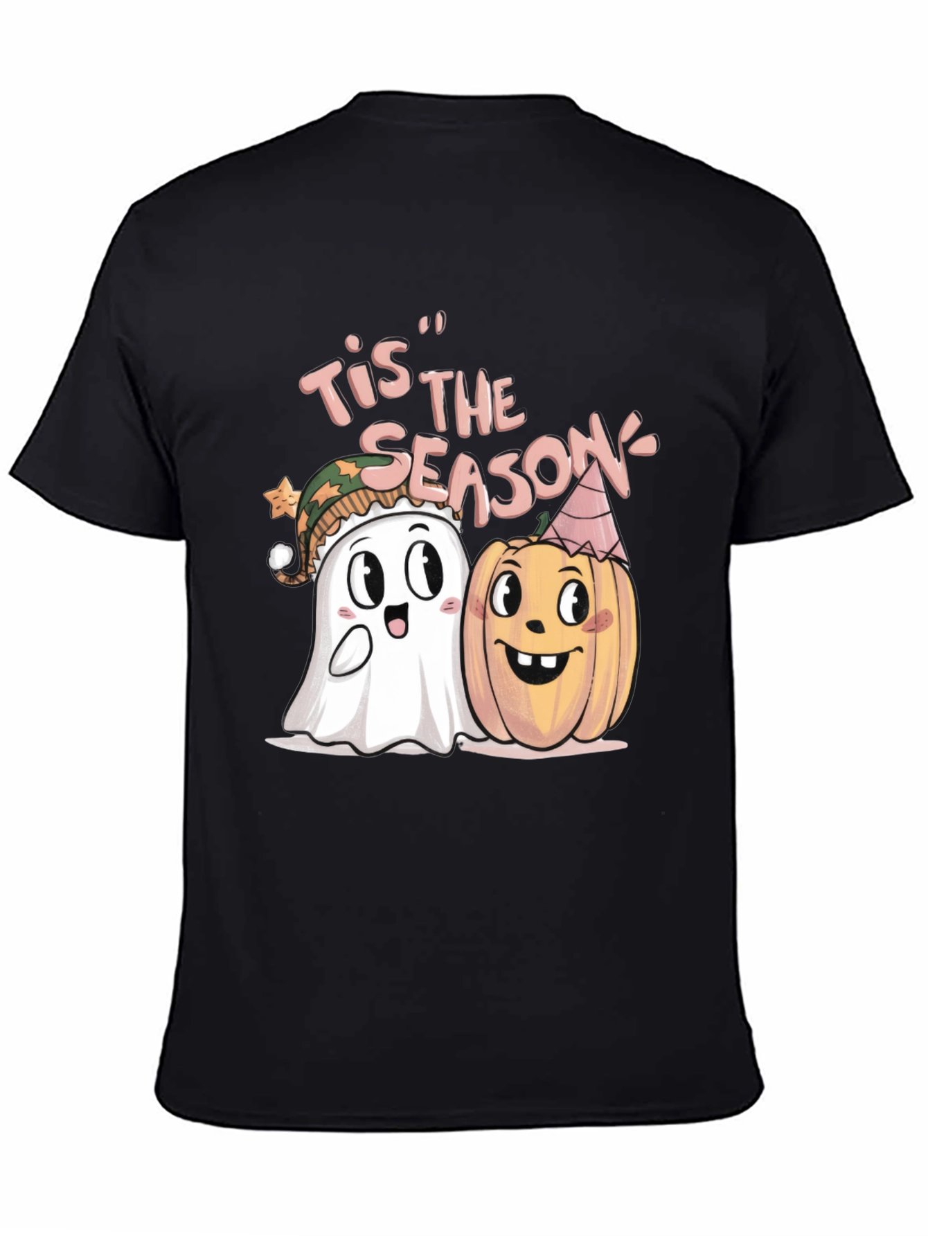 Tis the Season Halloween Ghost & Pumpkin T-Shirt