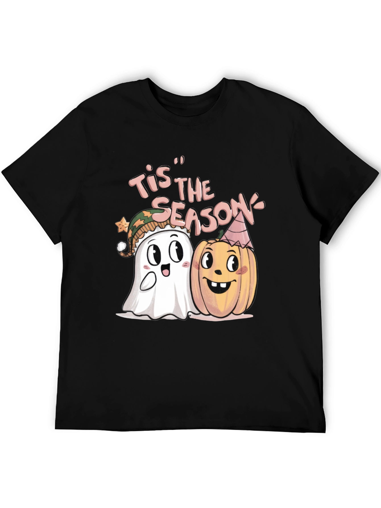 Tis the Season Halloween Ghost & Pumpkin T-Shirt