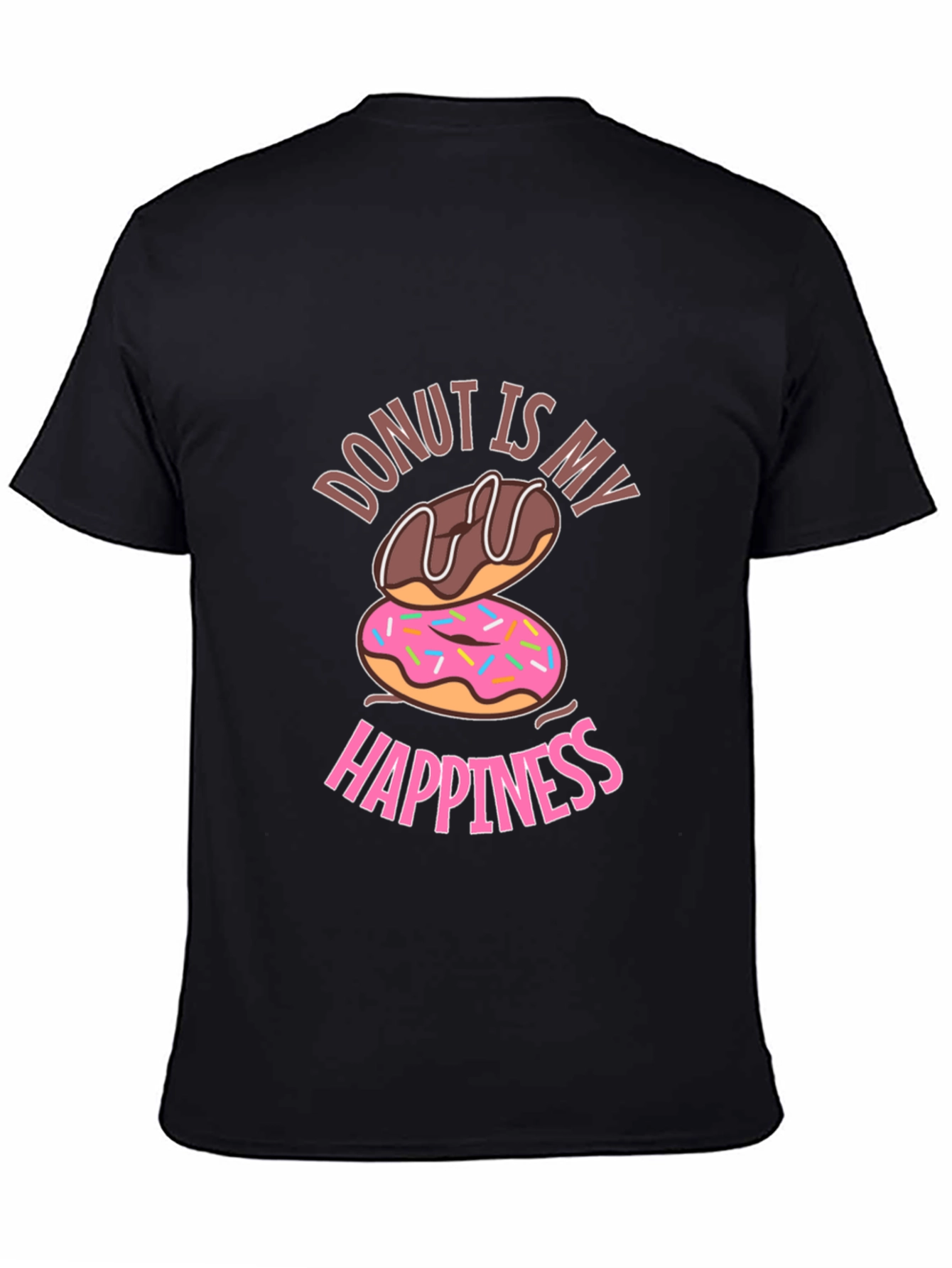 Donut Is My Happiness Graphic T-Shirt