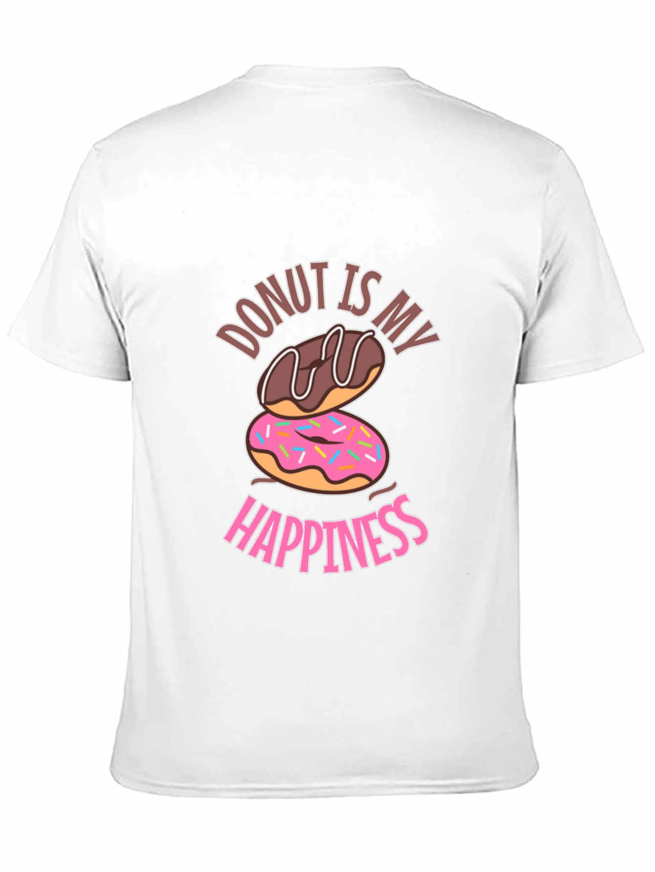 Donut Is My Happiness Graphic T-Shirt