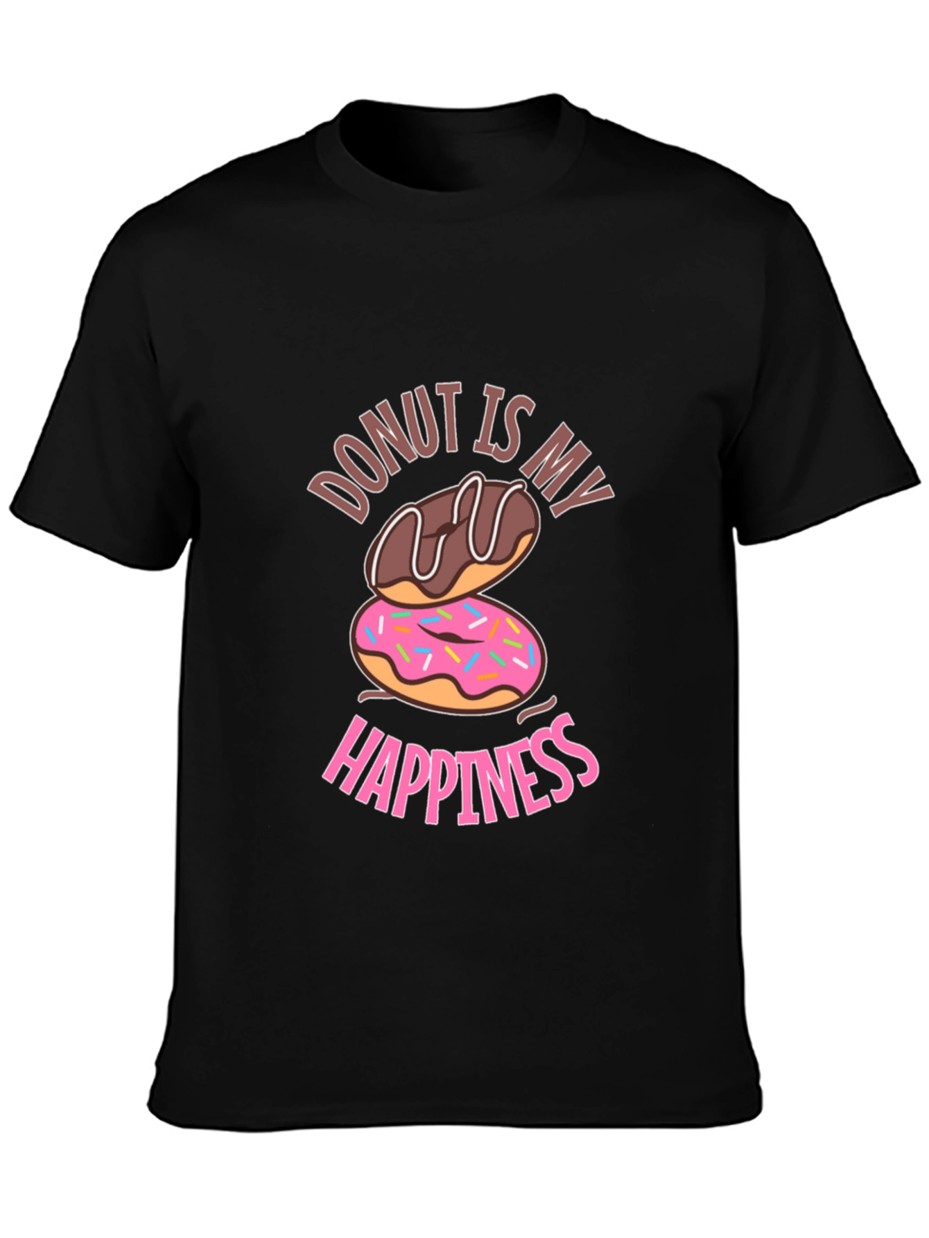 Donut Is My Happiness Graphic T-Shirt