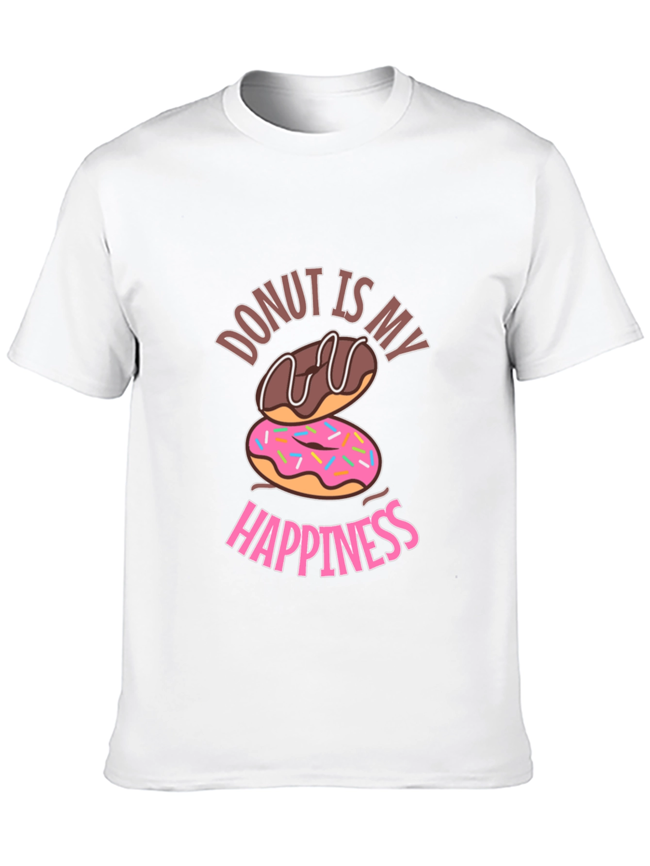 Donut Is My Happiness Graphic T-Shirt