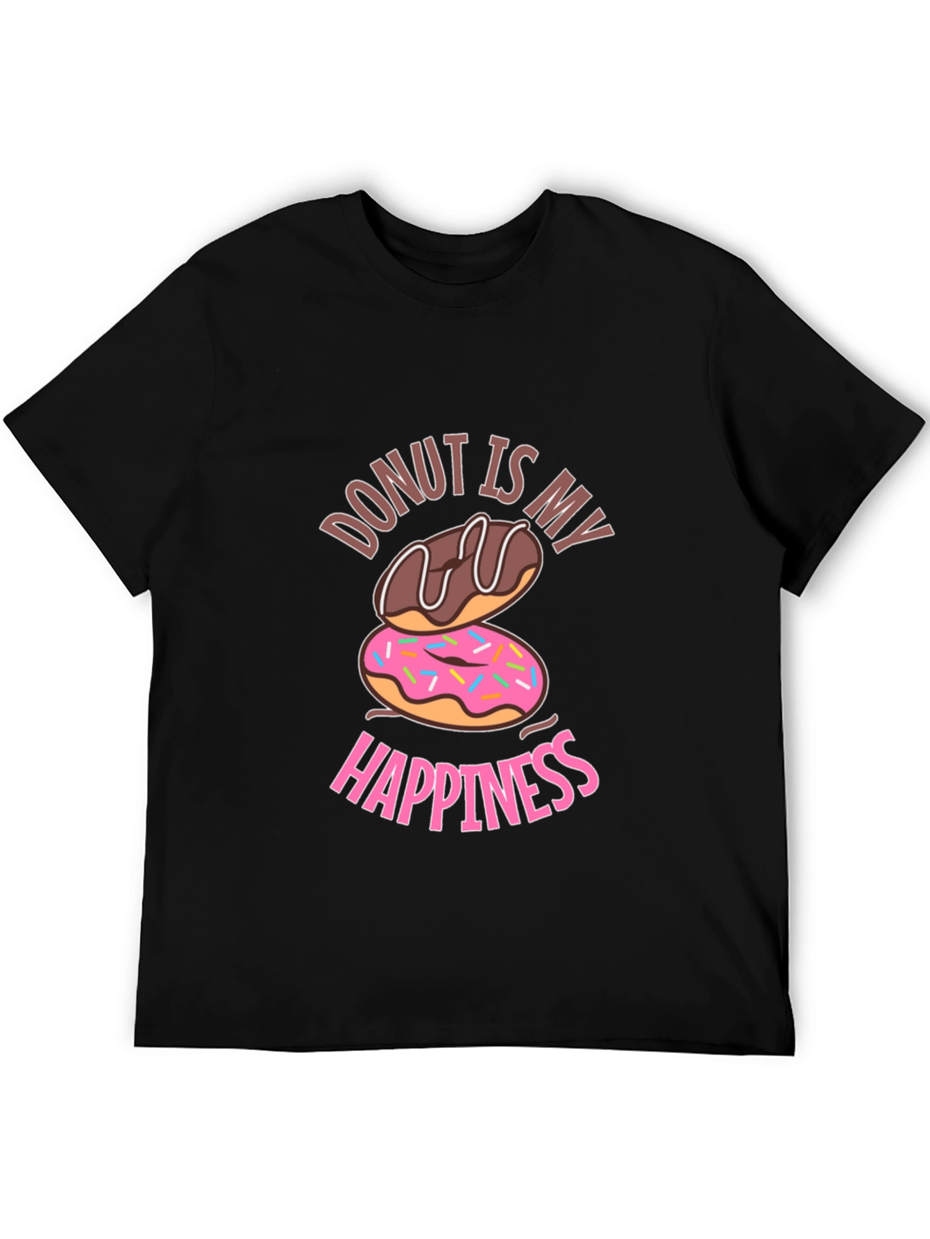 Donut Is My Happiness Graphic T-Shirt
