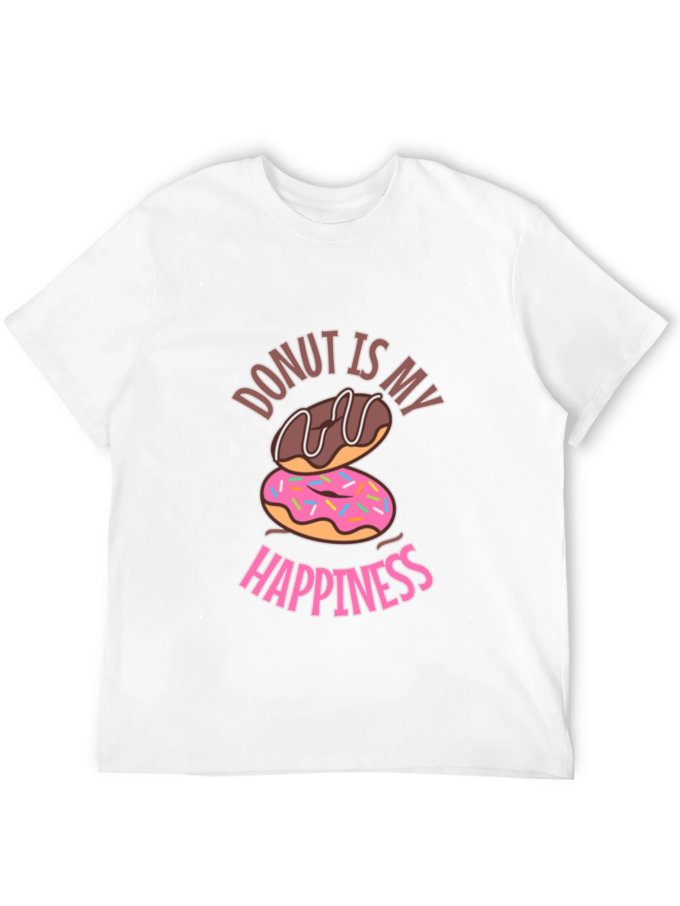Donut Is My Happiness Graphic T-Shirt
