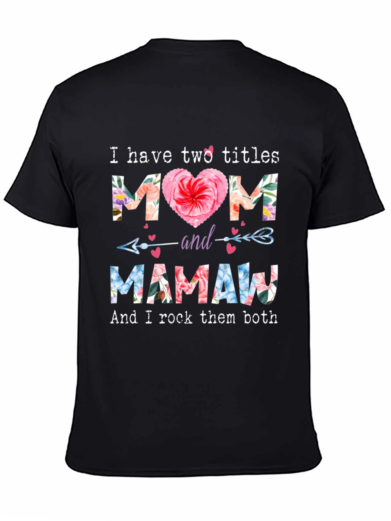 Mom and Mamaw Floral Graphic Tee