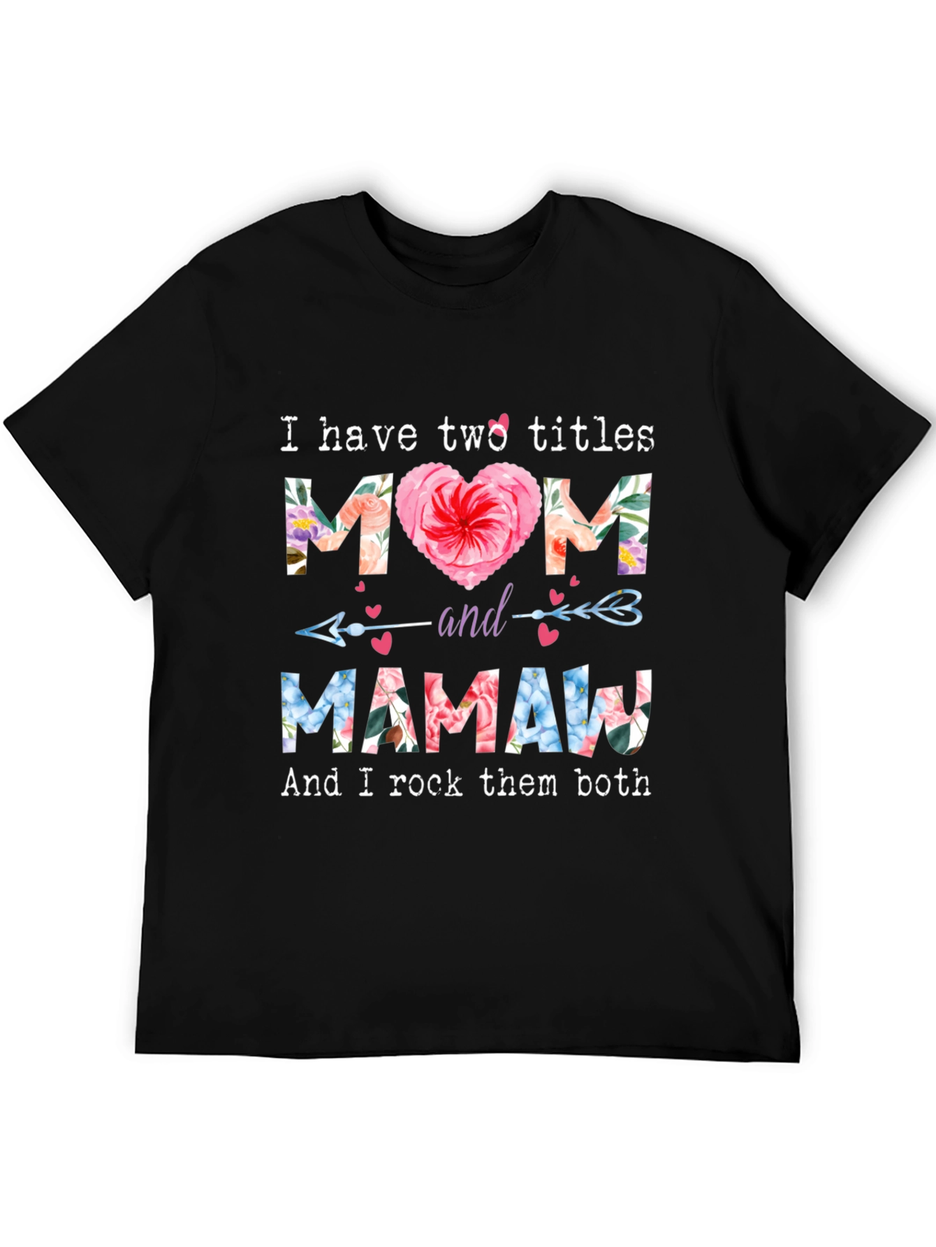 Mom and Mamaw Floral Graphic Tee