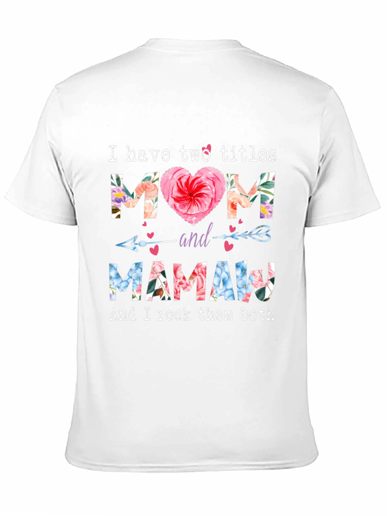 Mom and Mamaw Floral Graphic Tee