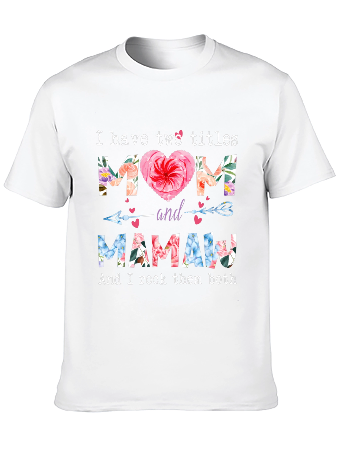 Mom and Mamaw Floral Graphic Tee
