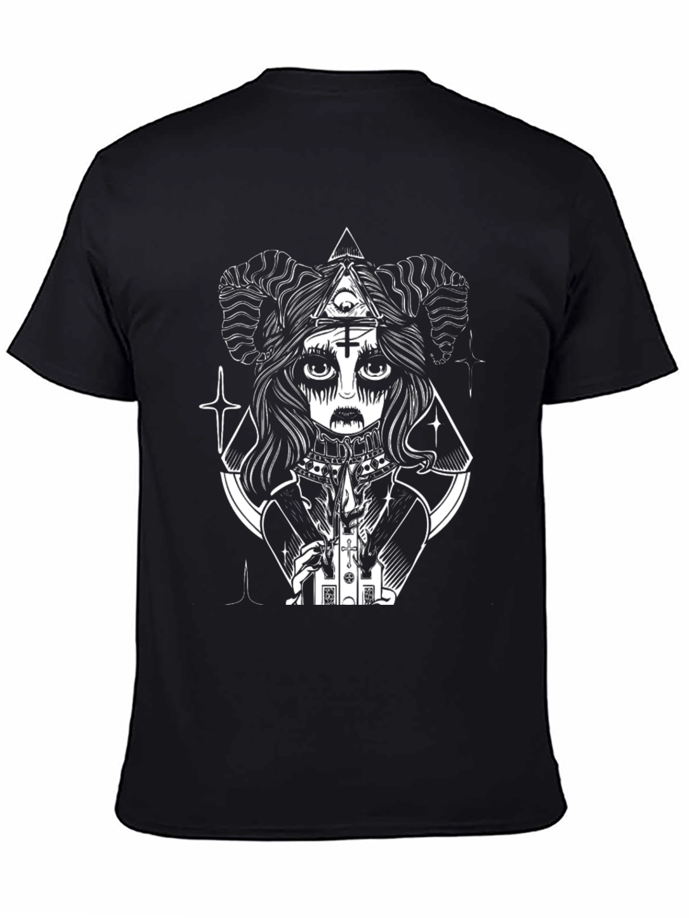Occult Goth Graphic Tee - Black T-Shirt