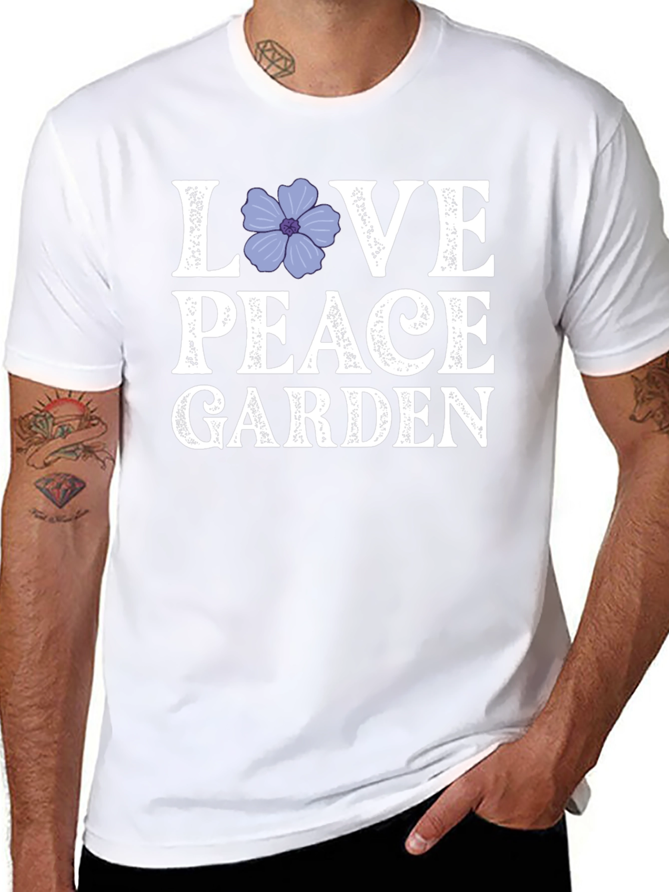 Love Peace Garden Graphic T-Shirt