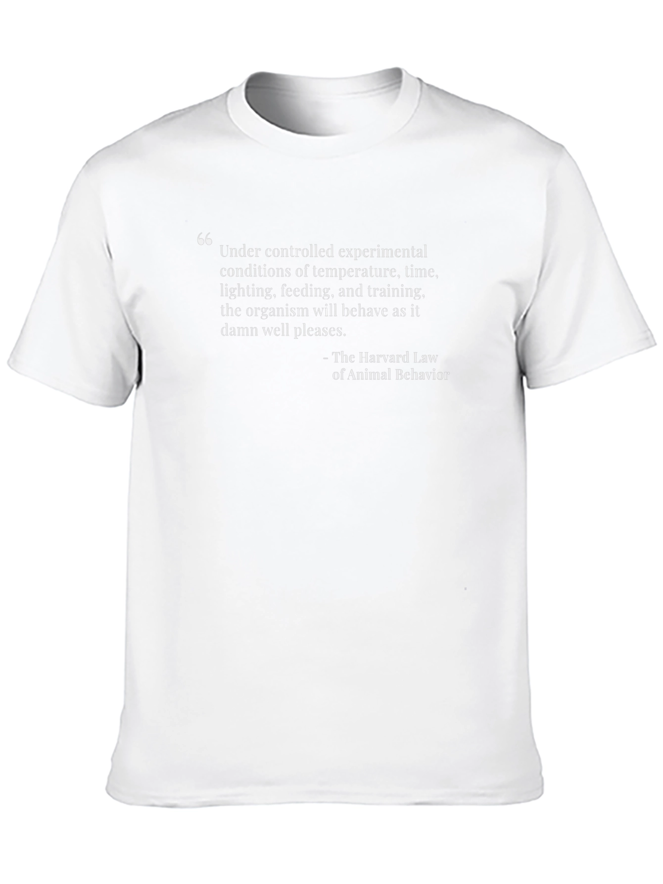 Harvard Law of Animal Behavior T-Shirt