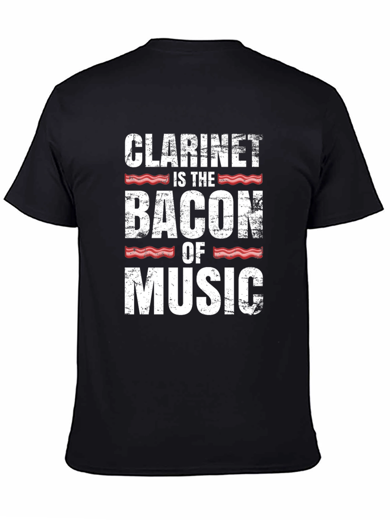 Clarinet Bacon Music T-Shirt