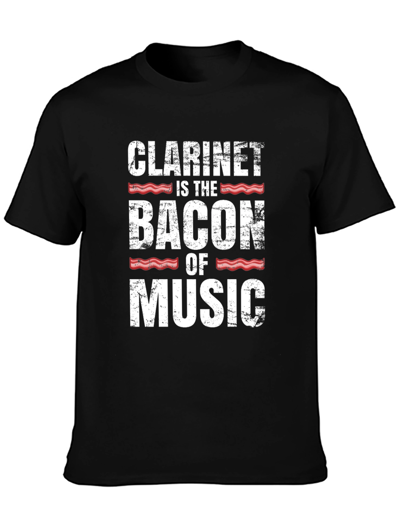 Clarinet Bacon Music T-Shirt