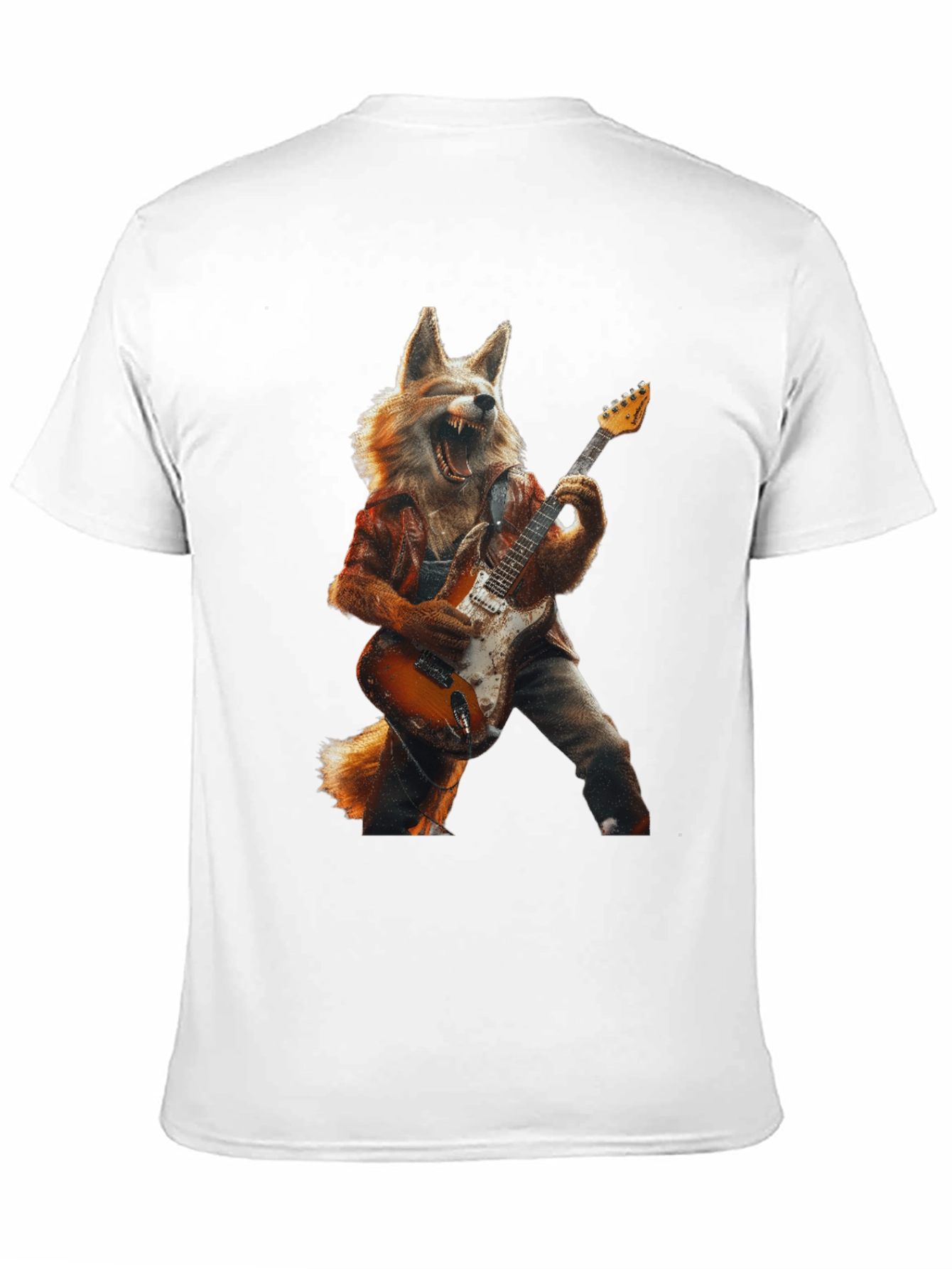 Fox Guitarist Graphic Tee - Rock On!