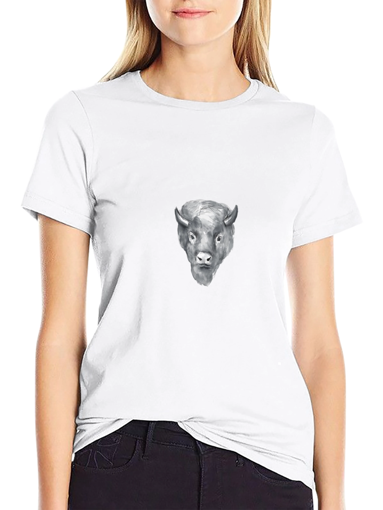Black Bison Graphic Tee - Stylish Comfort