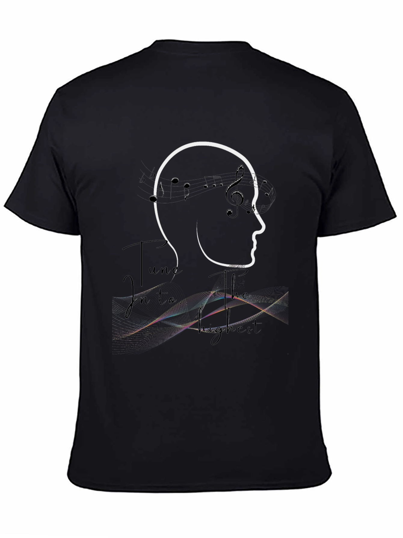 Musical Mind Black Graphic T-Shirt