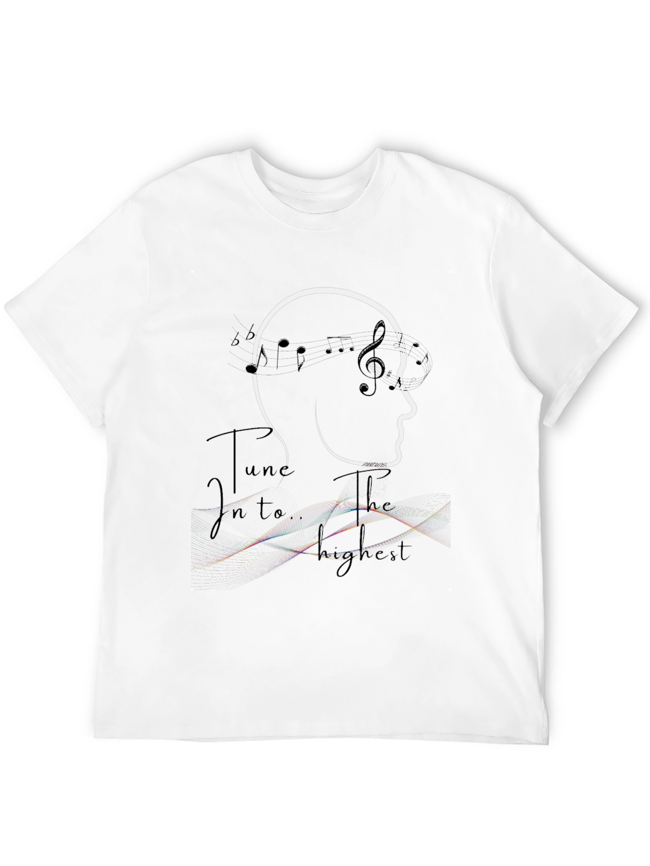 Musical Mind Black Graphic T-Shirt
