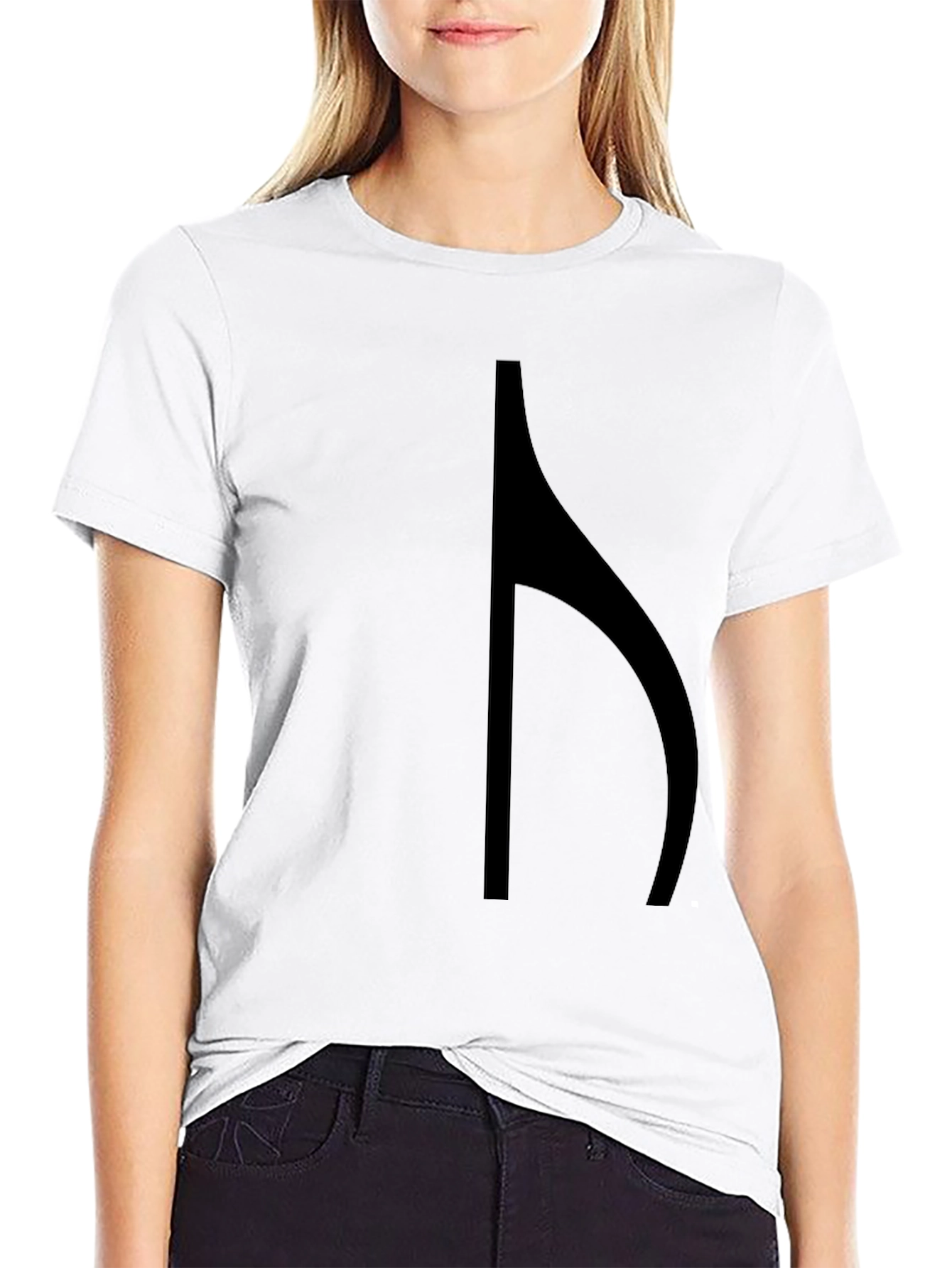 Modern Geometric Black Graphic Tee