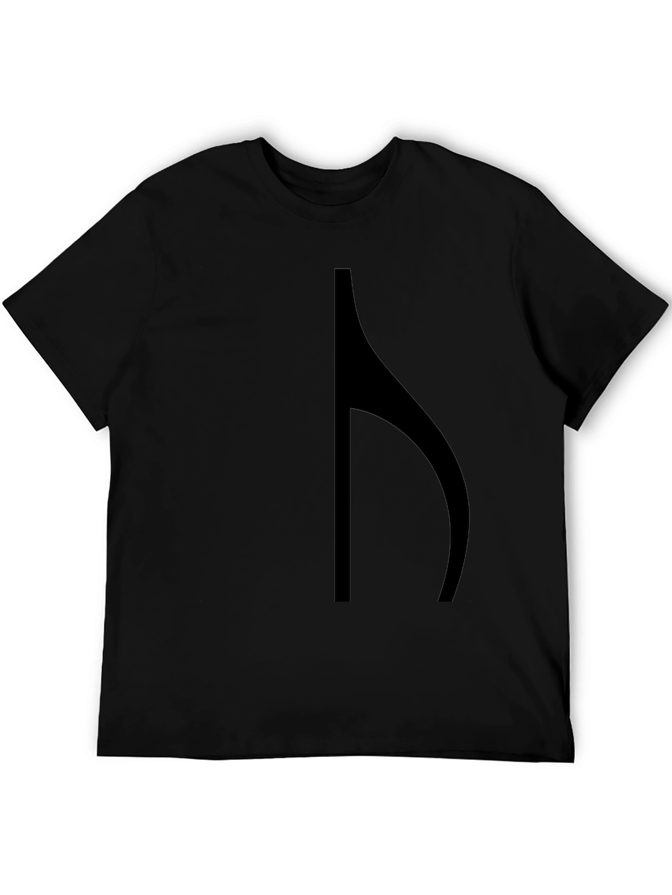Modern Geometric Black Graphic Tee