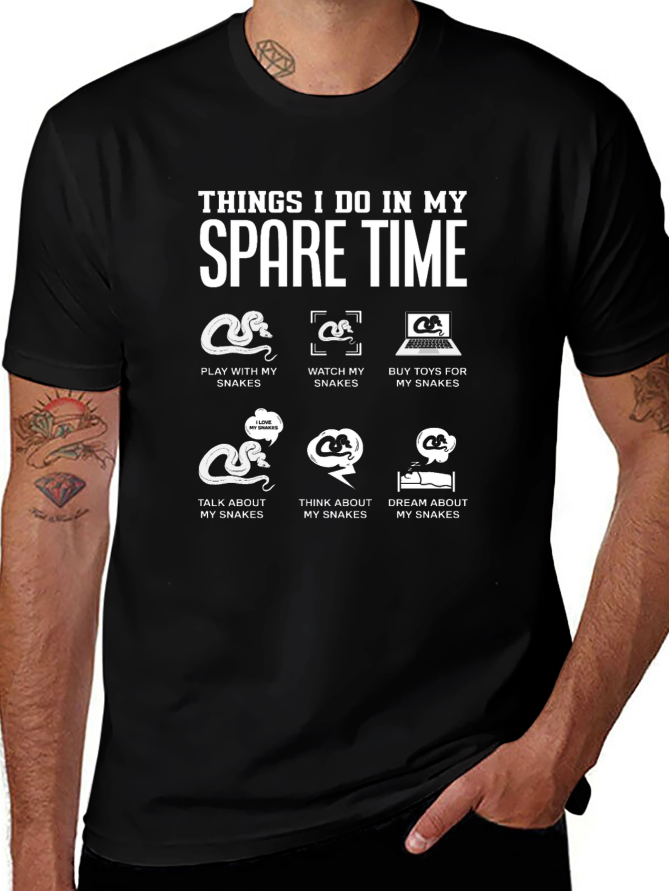 Spare Time Snake Lover T-Shirt