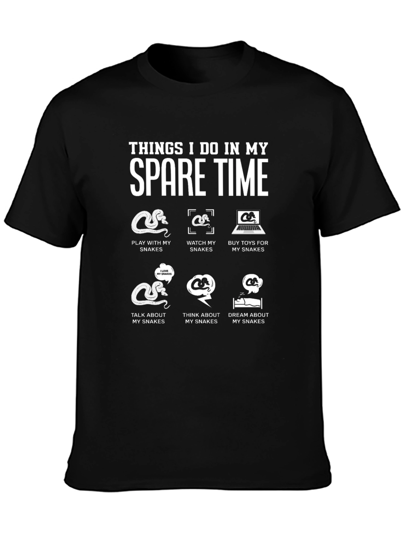 Spare Time Snake Lover T-Shirt