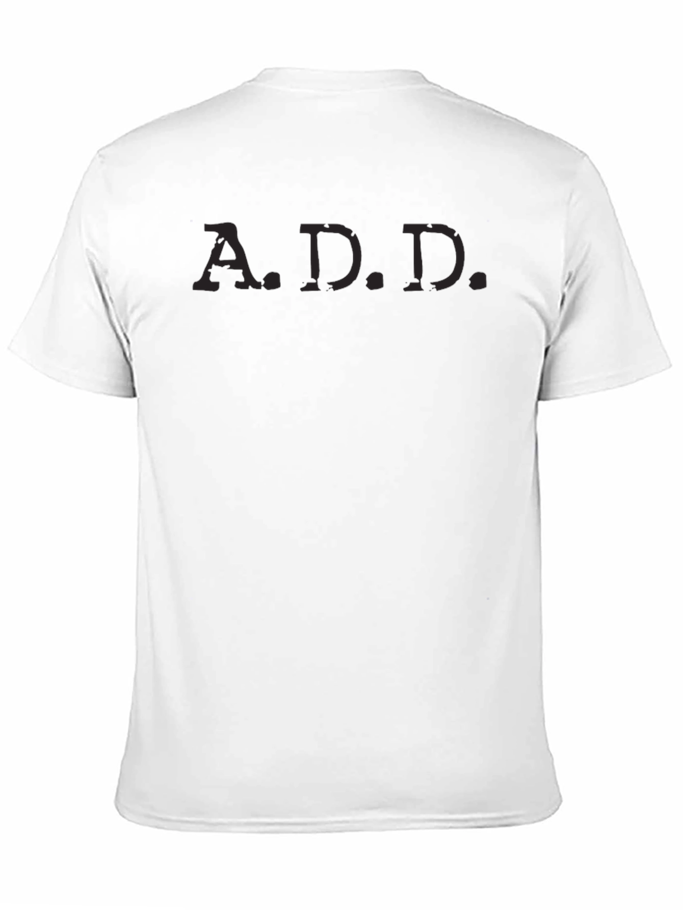 Mens Black A.D.D. T-Shirt