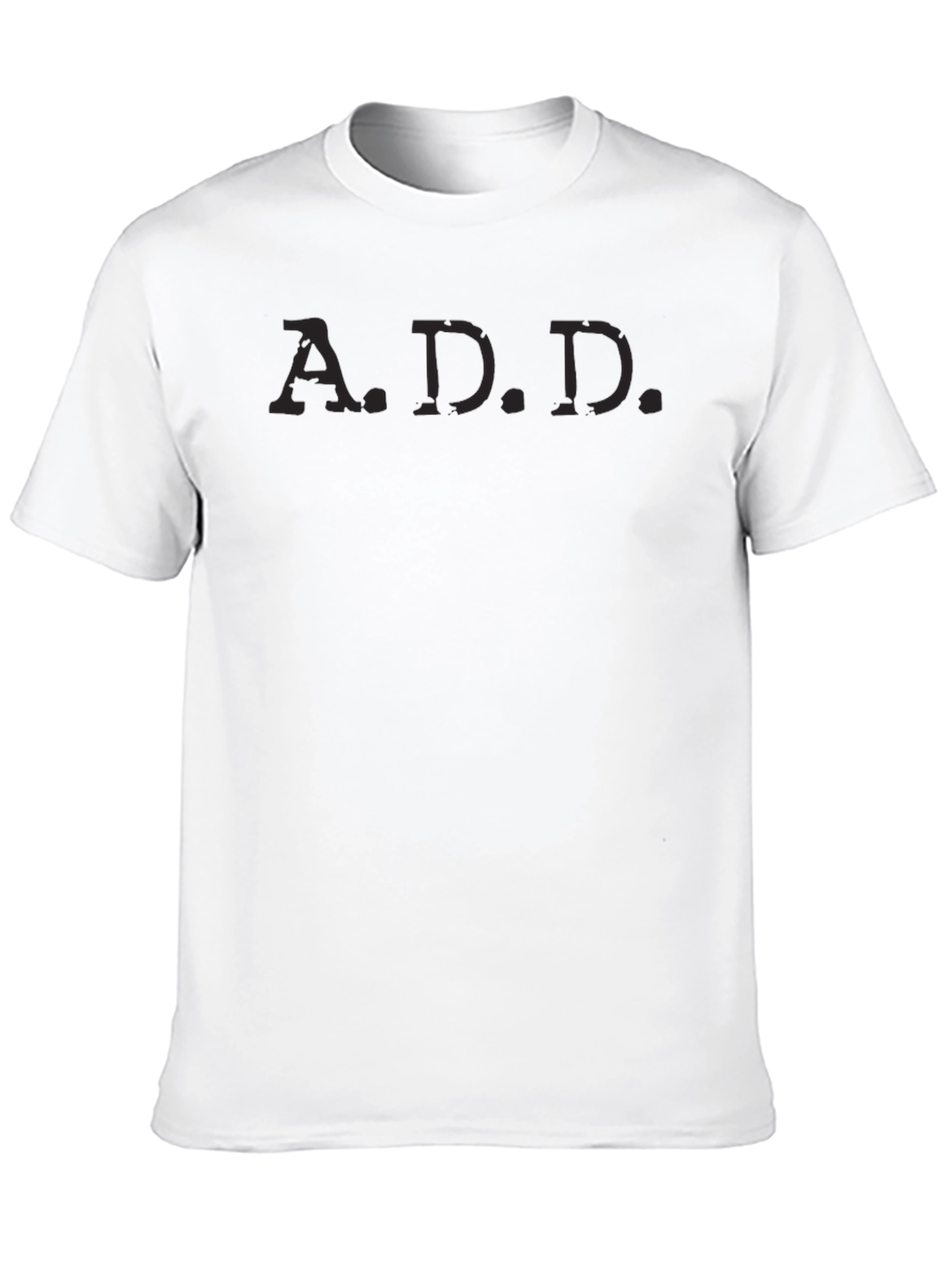 Mens Black A.D.D. T-Shirt