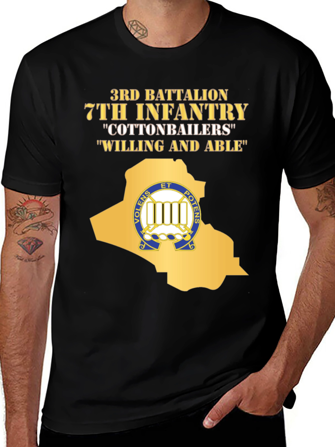 3rd Battalion 7th Infantry Cottonbailers T-Shirt
