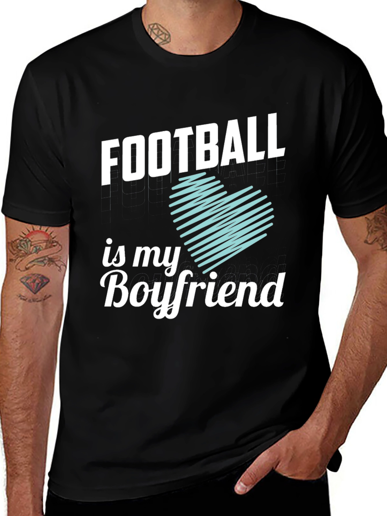 Football Is My Boyfriend Graphic Tee
