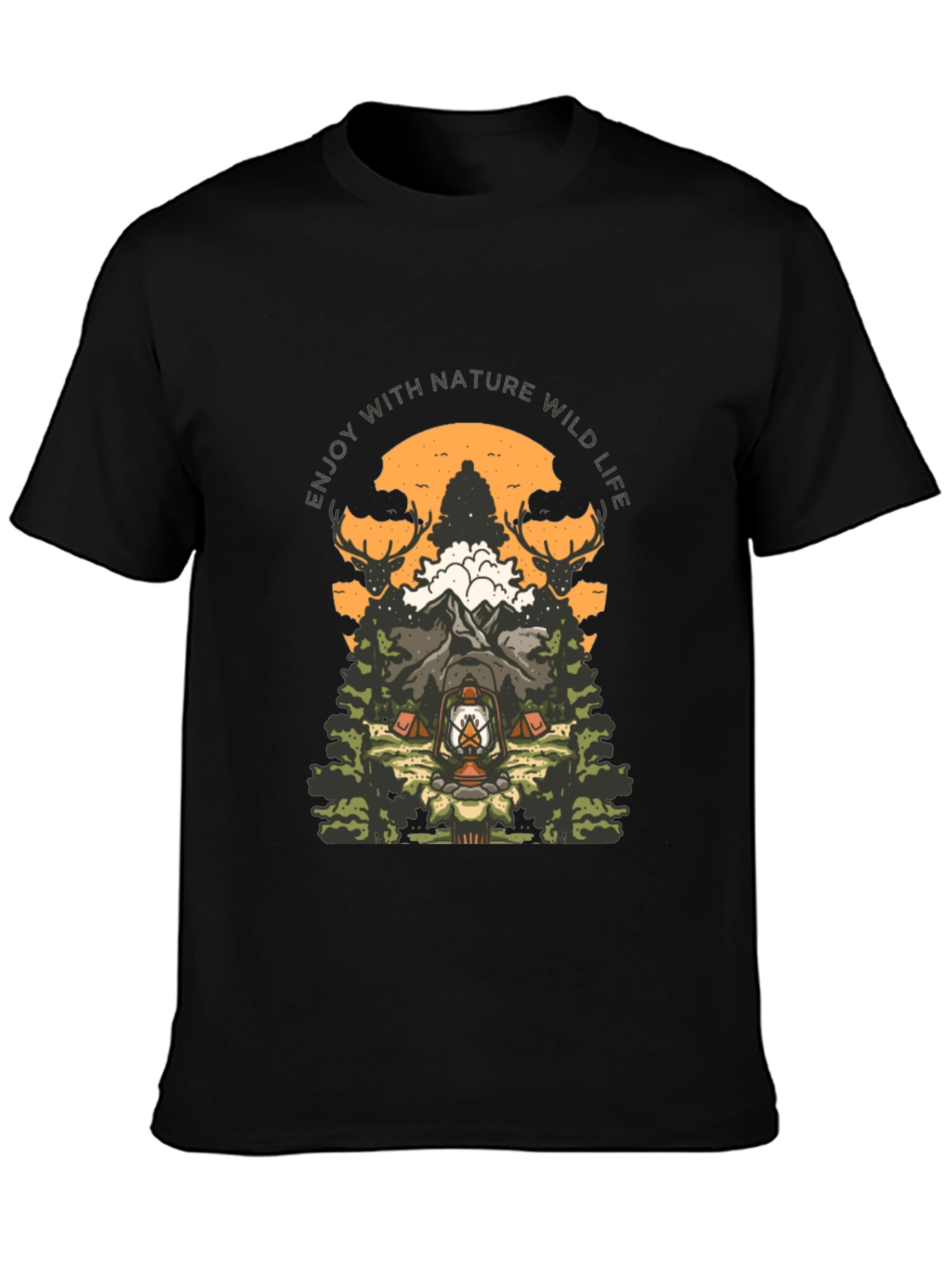 Nature Wild Life Graphic T-Shirt