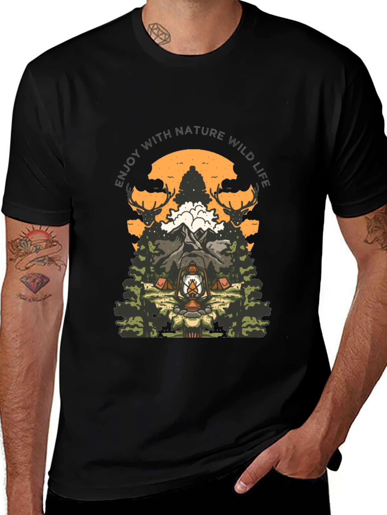 Nature Wild Life Graphic T-Shirt