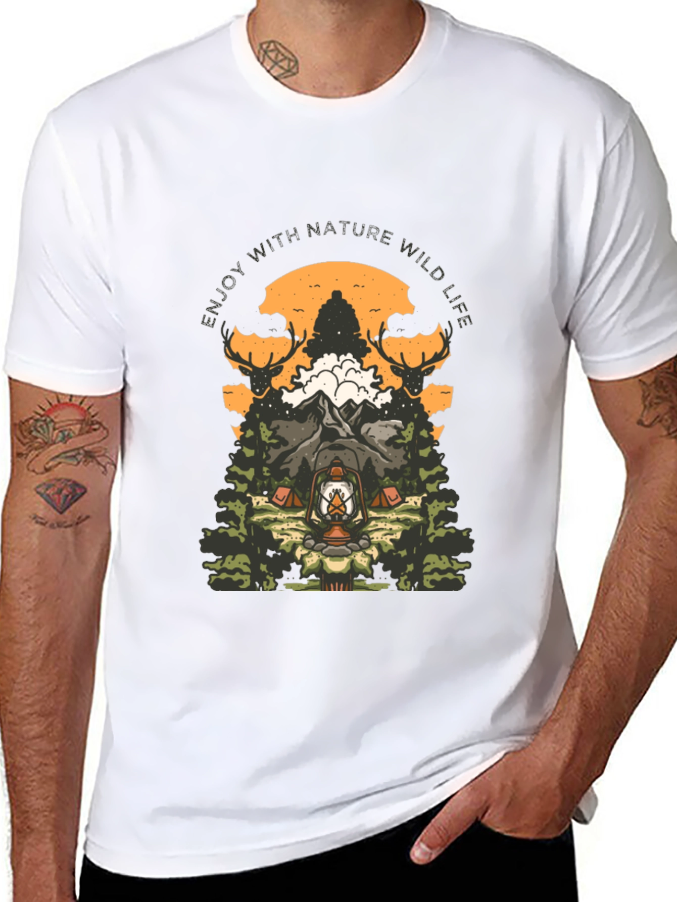 Nature Wild Life Graphic T-Shirt