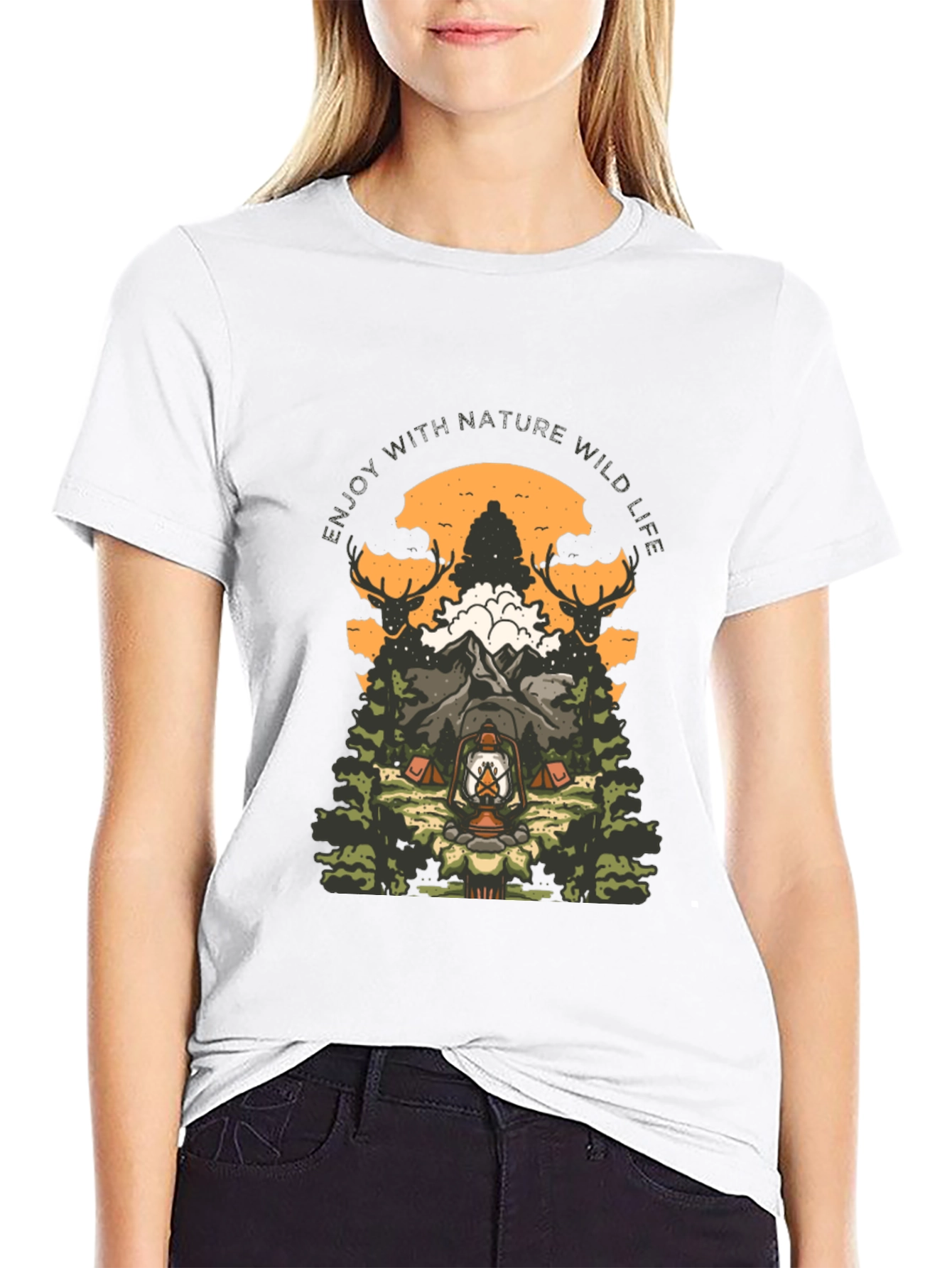 Nature Wild Life Graphic T-Shirt