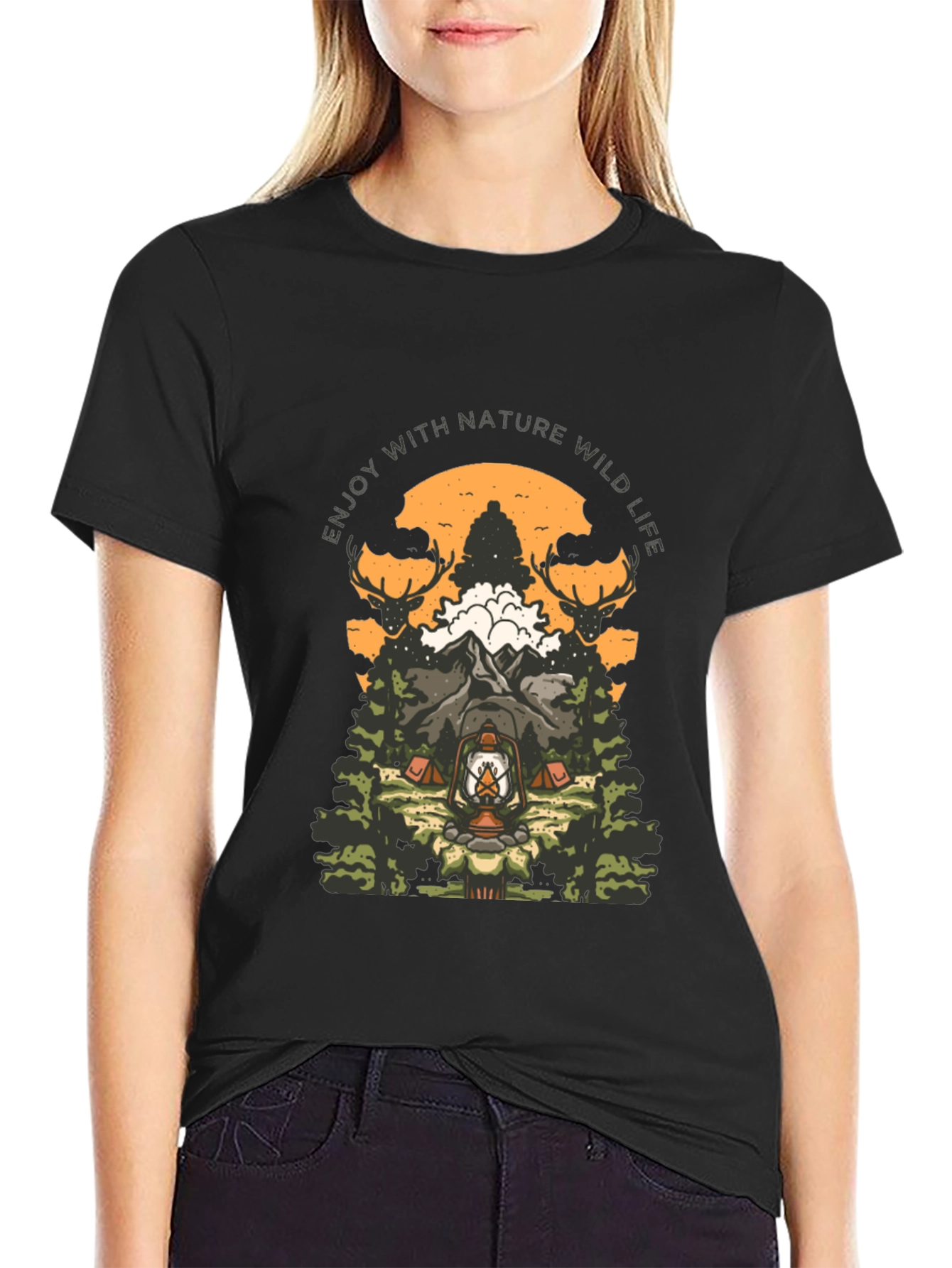 Nature Wild Life Graphic T-Shirt
