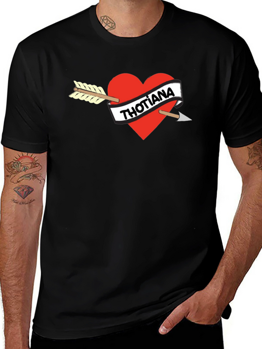 Thotiana Heart Arrow Black T-Shirt