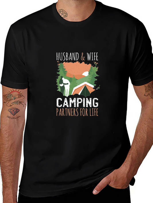 Husband & Wife Camping Partners T-Shirt