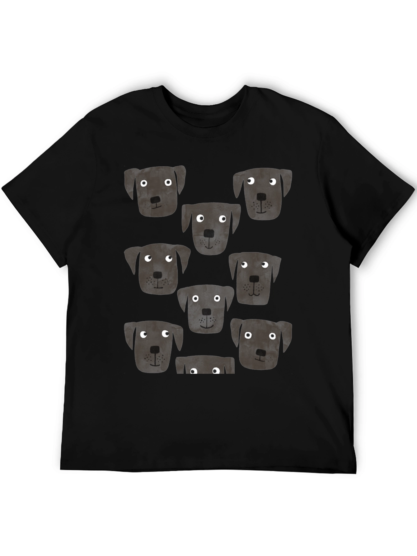Dog Pattern T-Shirt - Cute Puppy Print Tee