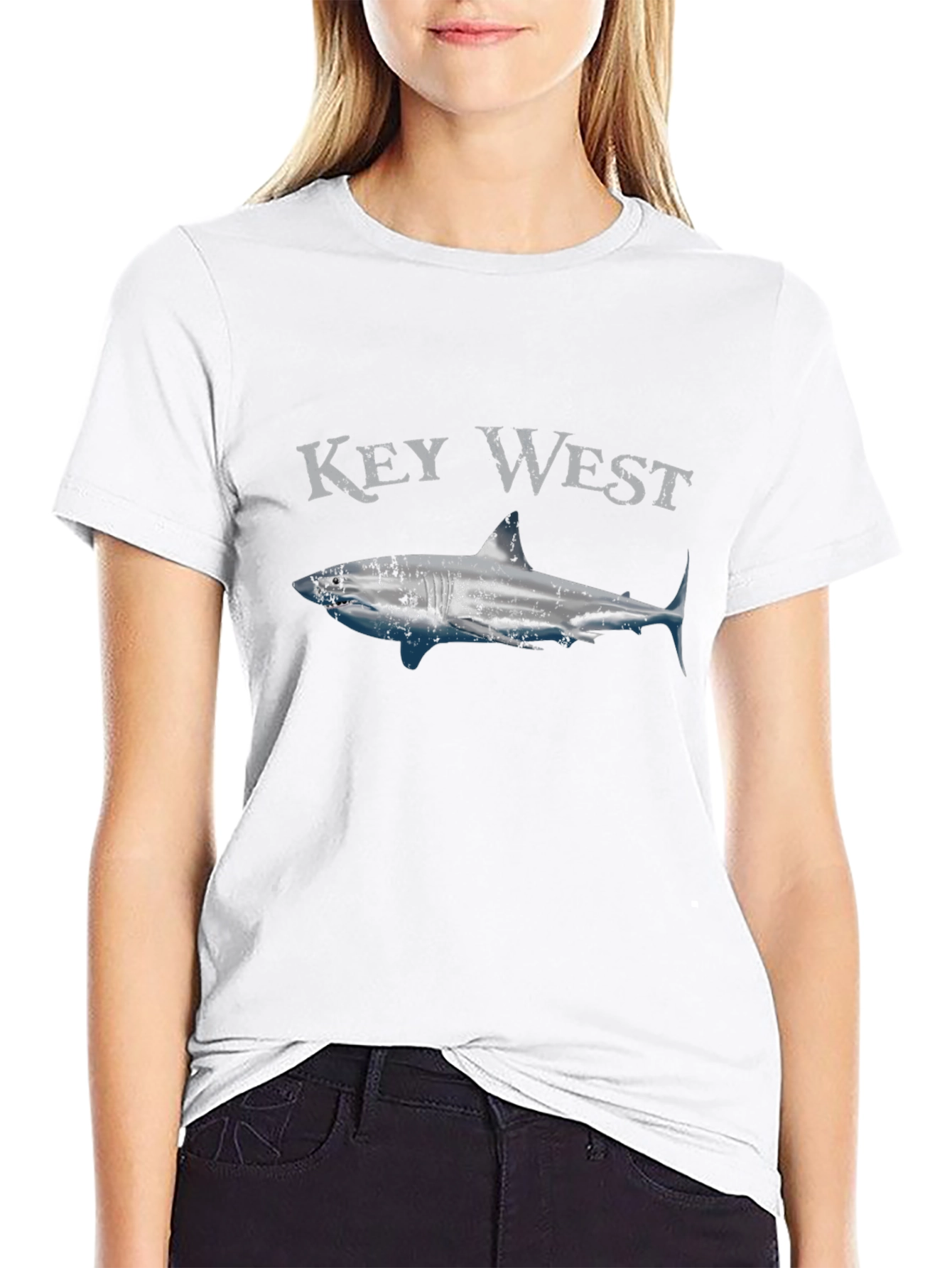 Key West Shark Graphic T-Shirt