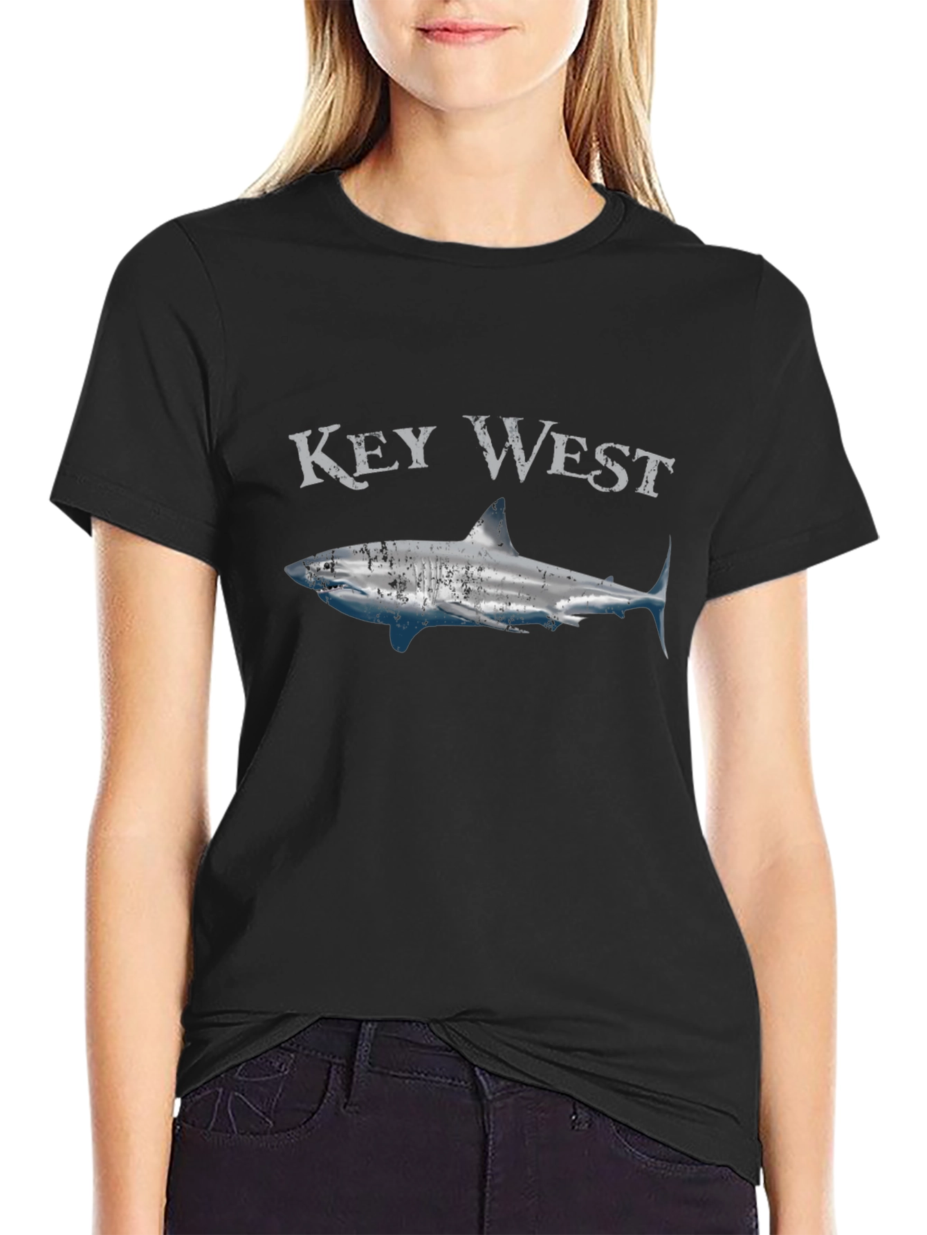 Key West Shark Graphic T-Shirt