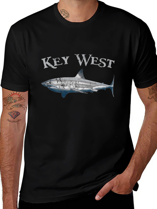 Key West Shark Graphic T-Shirt