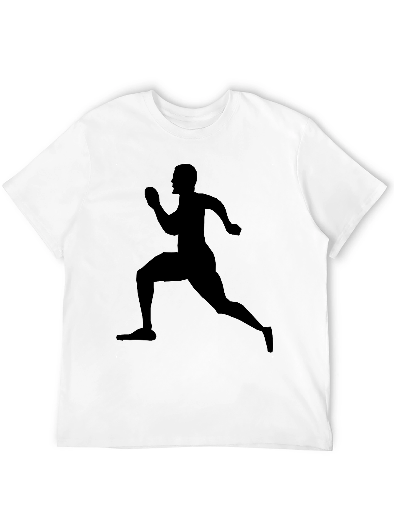 Running Silhouette Tee - Black Graphic T-Shirt