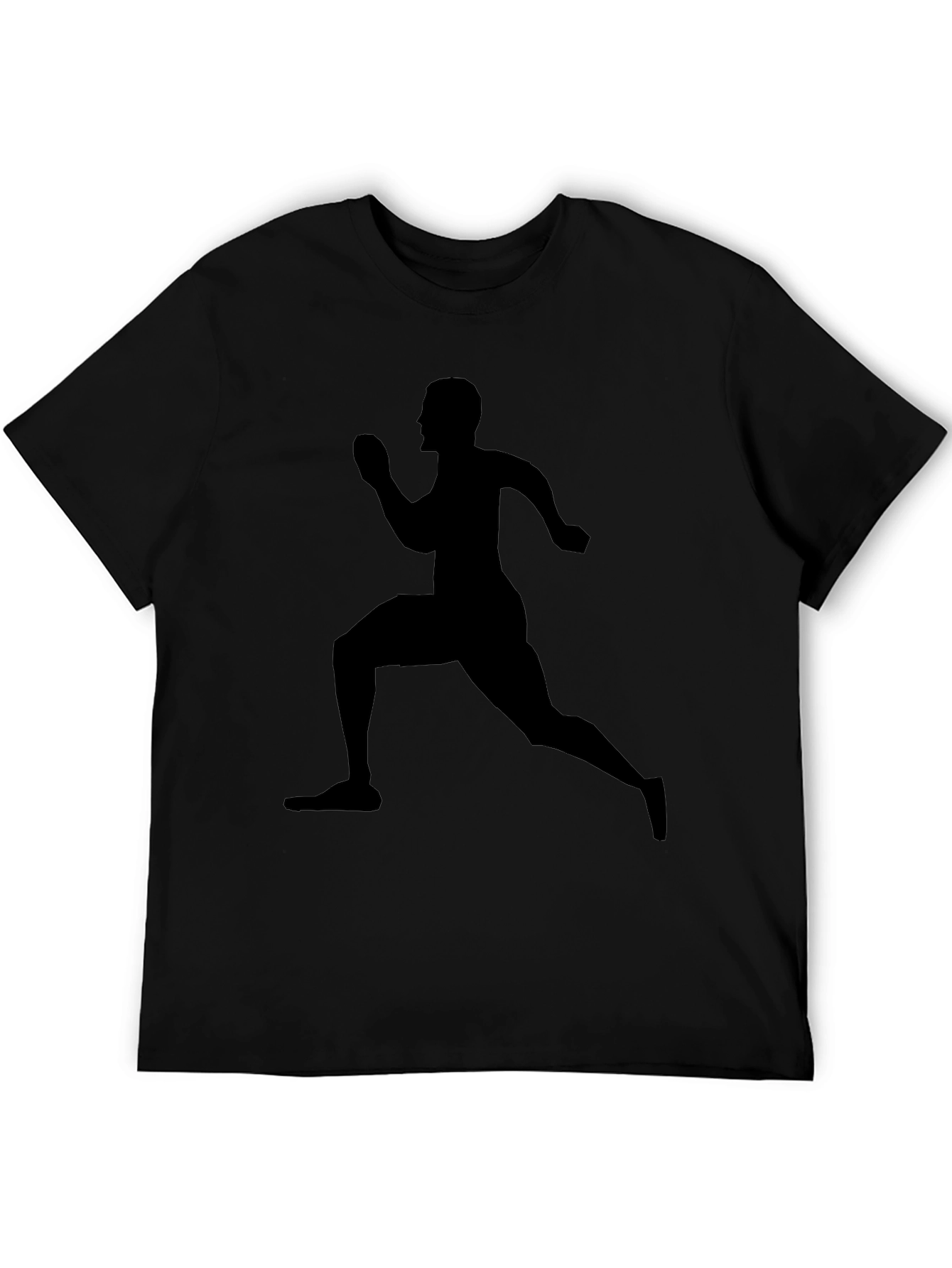 Running Silhouette Tee - Black Graphic T-Shirt