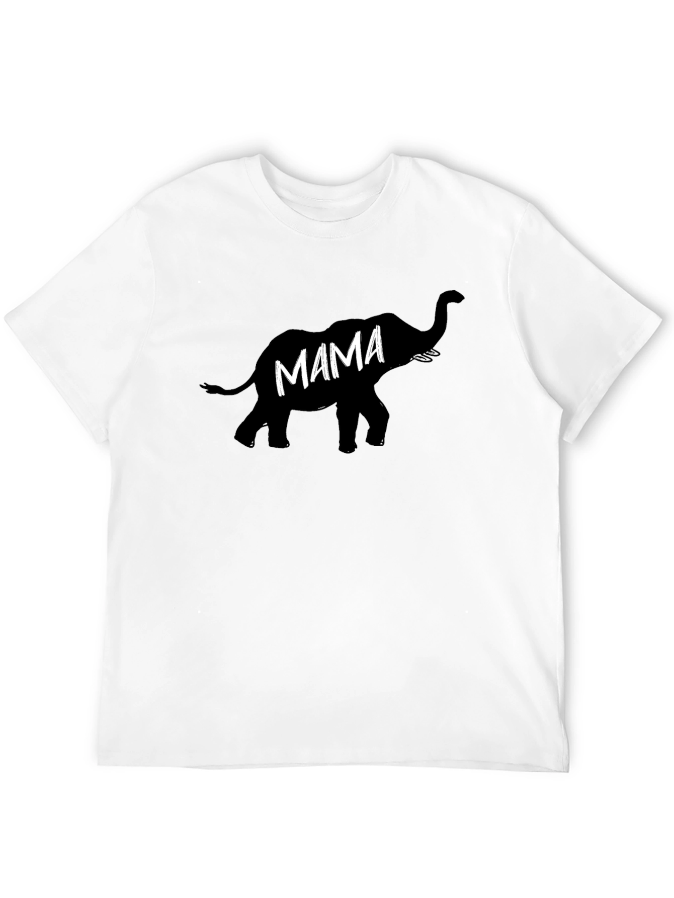 Mama Elephant Black T-Shirt -  Comfortable & Stylish